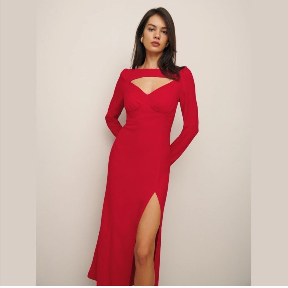 Reformation Kalani dress. Cherry red size 6 NWOT